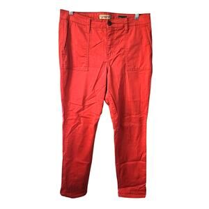 Vintage American Salmon Pink Tapered Leg Skinny Pants Size 12